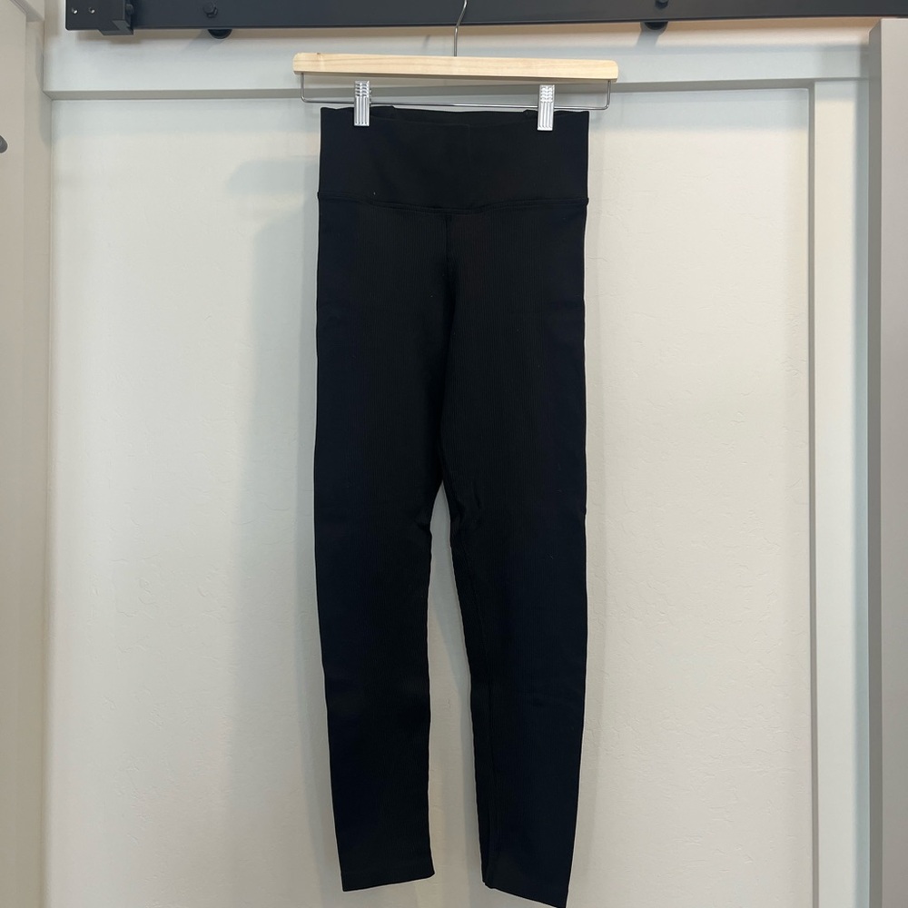 Athleta Black Full-Length Leggings with Elastic Waistband